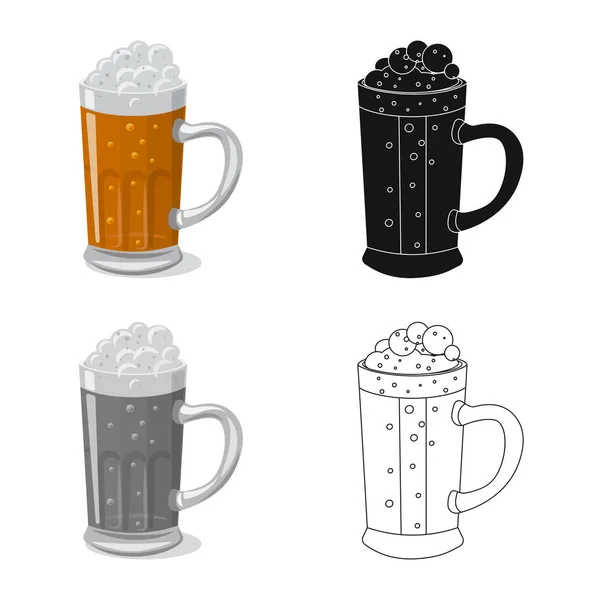 Diseño vectorial de pub y bar icono. Colección de pub y símbolo de stock interior para web . — Archivo Imágenes Vectoriales