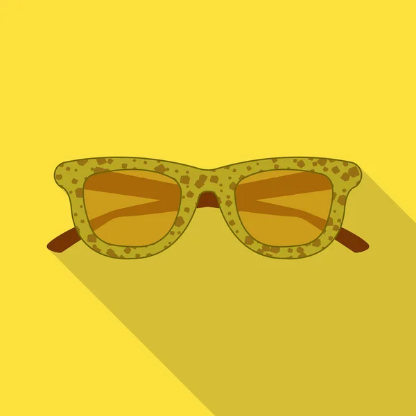 Ізольований об'єкт окулярів та сонцезахисних окулярів. Набір окулярів та аксесуарів Векторні ілюстрації . — стоковий вектор