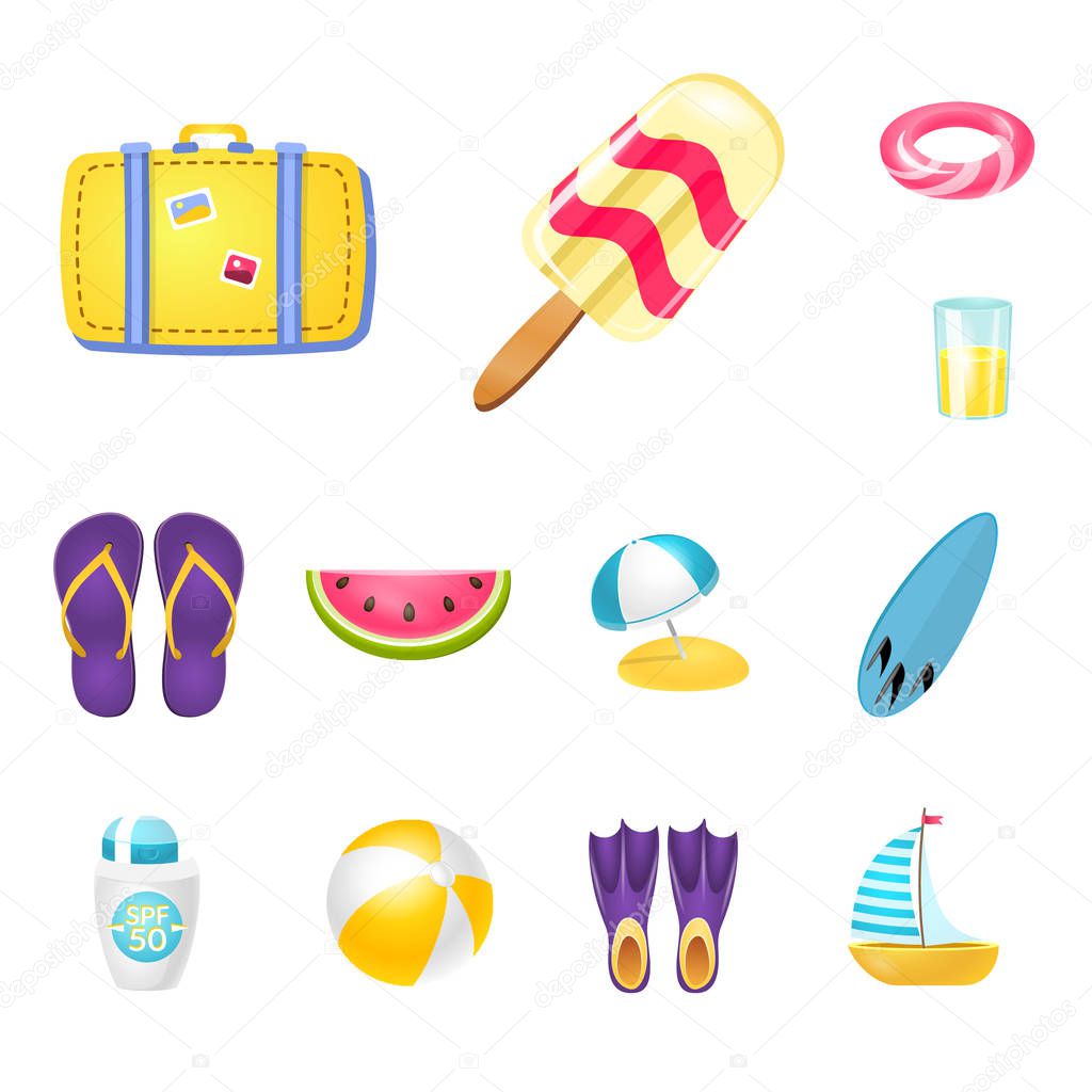 Isolated object of equipment and swimming icon. Collection of equipment and activity stock symbol for web.