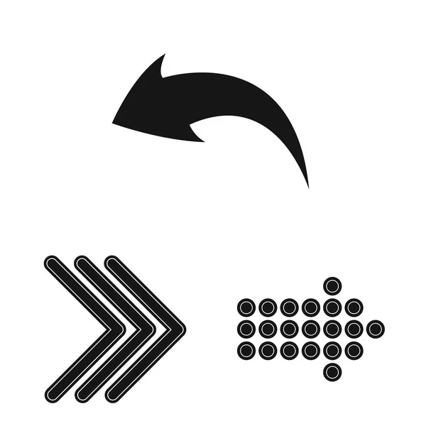 Izolovaný objekt element a šipky symbolu. Sada element a směr burzovní symbol pro web. — Stockový vektor