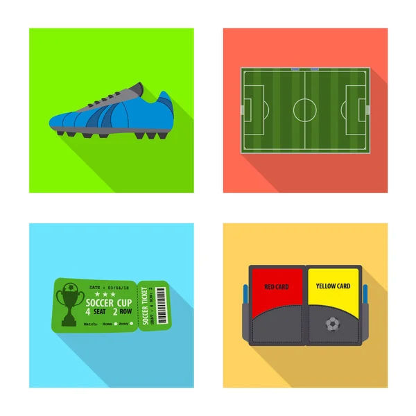 Vector design a futball és fogaskerék ikonra. Készlet-ból foci és a verseny vektor stock illusztráció. — Stock Vector