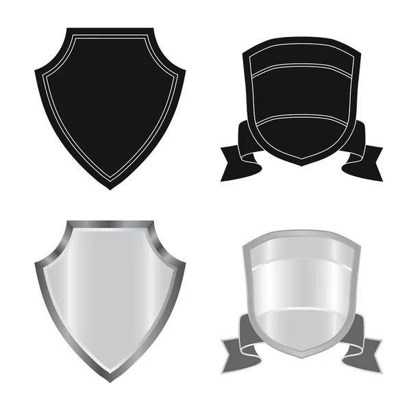 Ilustración vectorial del emblema y el icono de la insignia. Colección de emblema y pegatina símbolo de stock para la web . — Archivo Imágenes Vectoriales