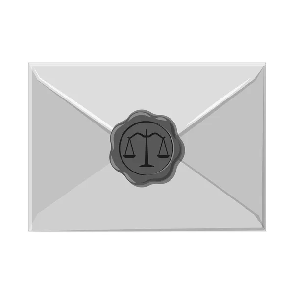 Ilustração vetorial do símbolo da lei e do advogado. Coleção de lei e justiça vetor ícone para estoque . — Vetor de Stock