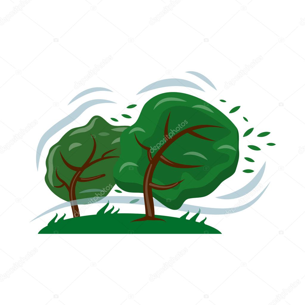 Isolated object of natural and disaster logo. Set of natural and risk stock vector illustration.