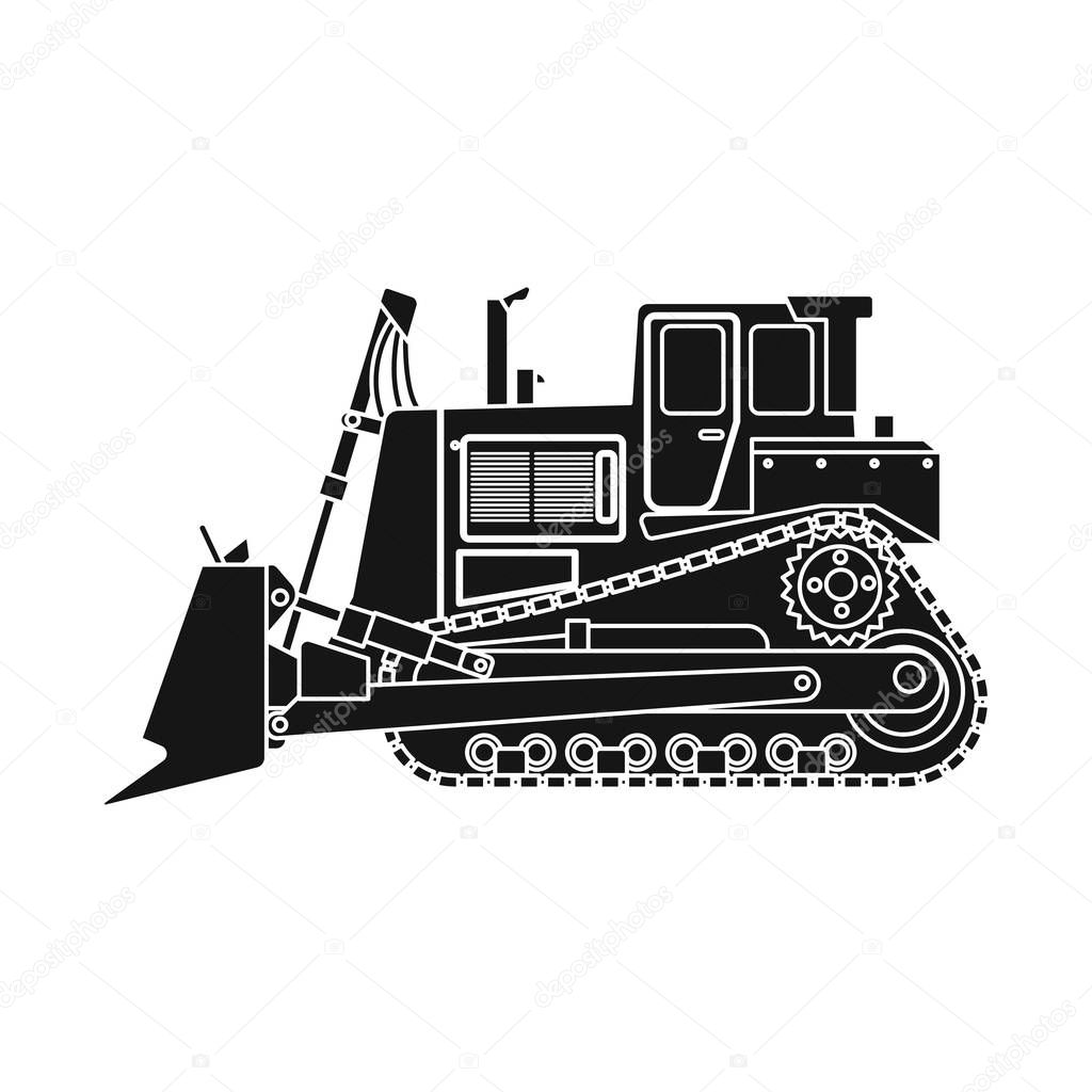 Vector illustration of build and construction sign. Set of build and machinery stock vector illustration.