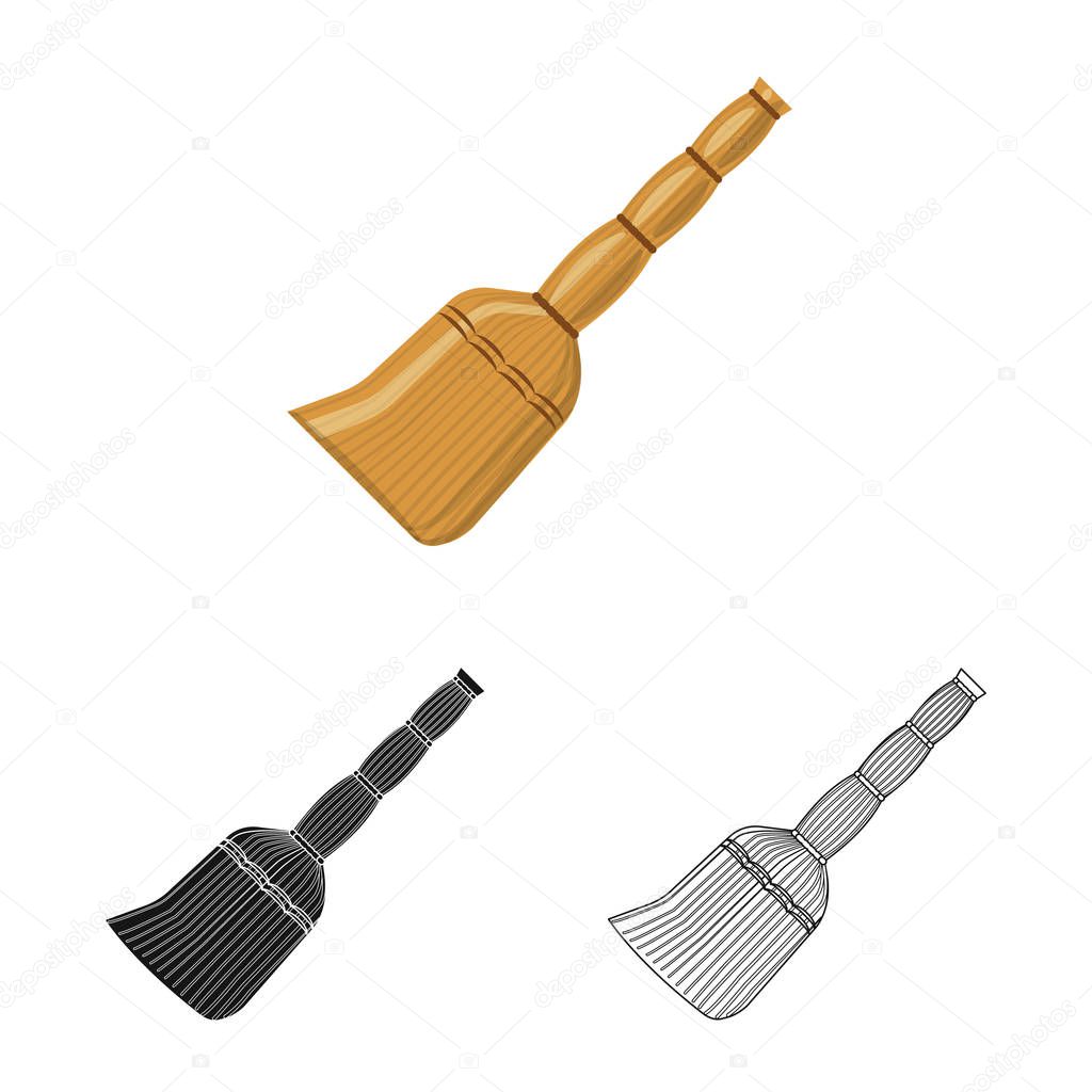 Isolated object of cleaning and service symbol. Set of cleaning and household stock vector illustration.