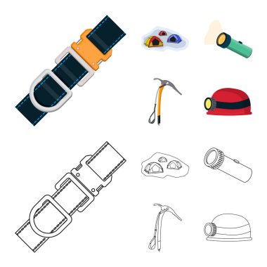 Tasarım tırmanışla ve en yüksek işareti vektör. Tırmanışla ve camp hisse senedi simgesi için web topluluğu.