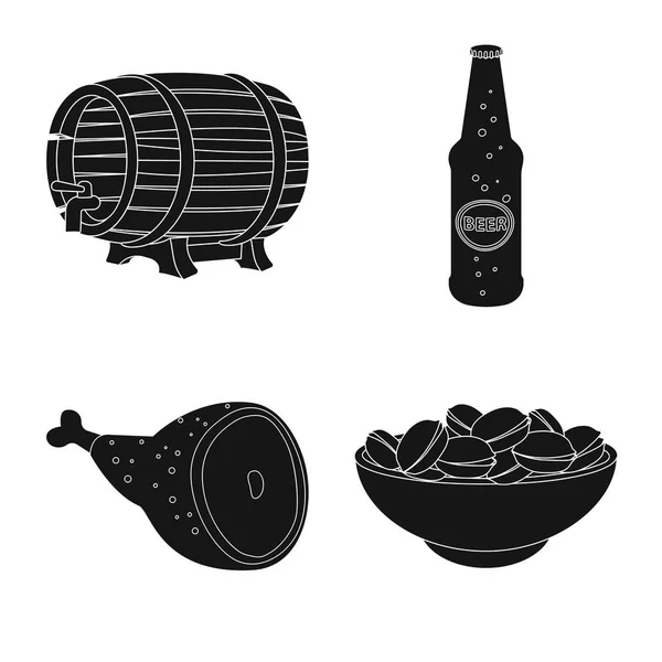 Vector design of pub and bar symbol. Collection of pub and interior stock vector illustration. — Stock Vector