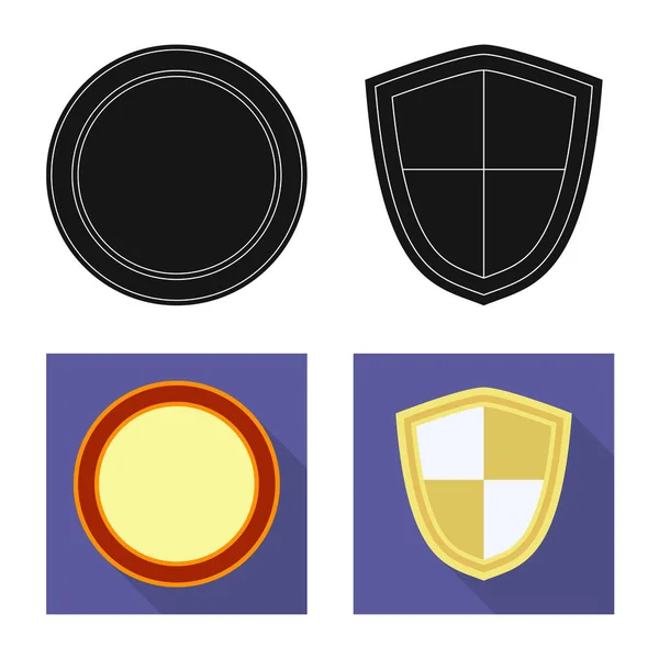 Conception vectorielle de l'emblème et du symbole de l'insigne. Collection d'emblème et d'icône vectorielle autocollant pour stock . — Image vectorielle
