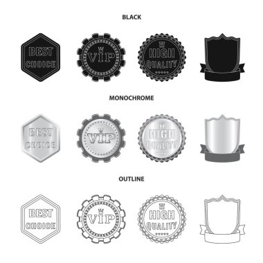 Amblem ve rozet logosu yalıtılmış nesne. Amblem ve etiket hisse senedi simgesi için web topluluğu.