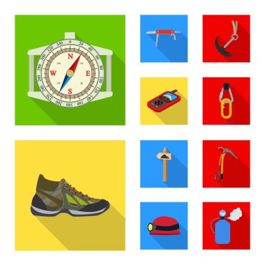 Dağcılık ve tepe logo vektör çizimi. Kamp ve dağcılık Topluluğu web için hisse senedi simgesi.