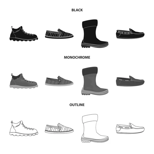 Векторний Дизайн Значка Людини Ноги Набір Чоловіка Символ Запасів Інтернету — стоковий вектор