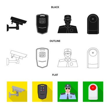 Ofis ve ev simge vektör tasarımı. Hisse senedi için ofis ve sistem vektör simge topluluğu.