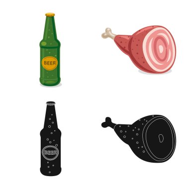 Vektör tasarımı bar ve pub sembolü. Pub ve iç hisse senedi simgesi için web topluluğu.