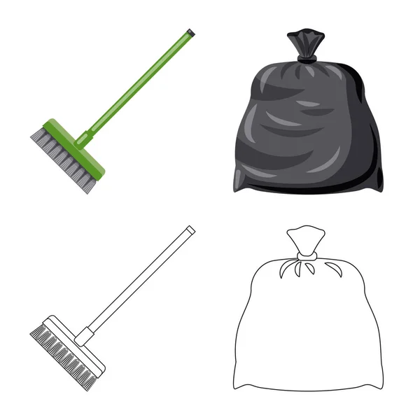 Απομονωμένο αντικείμενο του καθαρισμού και υπηρεσίες εικονίδιο. Σετ καθαρισμού και οικιακής χρήσης εικονογράφηση διάνυσμα απόθεμα. — Διανυσματικό Αρχείο