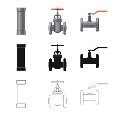 Boru ve tüp simgesi yalıtılmış nesne. Boru ve boru hattı hisse senedi simgesi için web topluluğu.