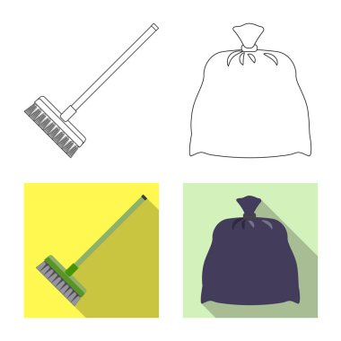 Temizlik ve servis simge vektör Illustration. Temizlik ve ev hisse senedi simgesi için web topluluğu.