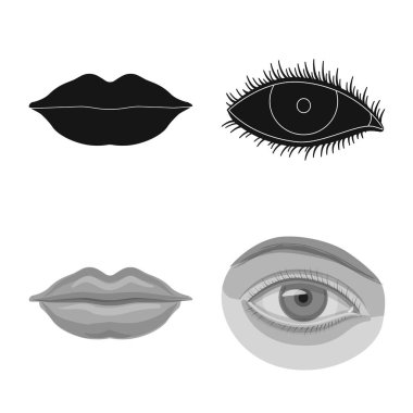 İnsan ve yarım logo vektör tasarımı. İnsan topluluğu ve hisse senedi için kadın vektör simgesi.