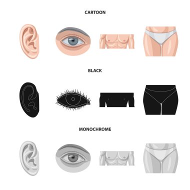 İnsan ve yarım işareti vektör Illustration. İnsan ve kadın hisse senedi simgesi için web topluluğu.