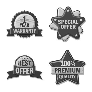 Amblem ve rozet logosu yalıtılmış nesne. Amblem ve etiket hisse senedi simgesi için web topluluğu.