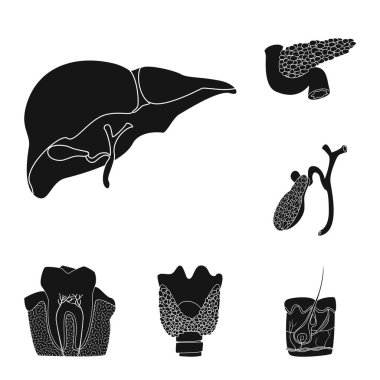 Vücut ve insan simge vektör çizimi. Vücut ve web için tıbbi hisse senedi simgesi.