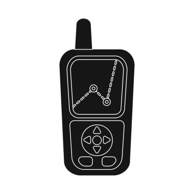 Dağcılık ve tepe simge vektör tasarımı. Dağcılık ve kamp set vektör simge stok için.