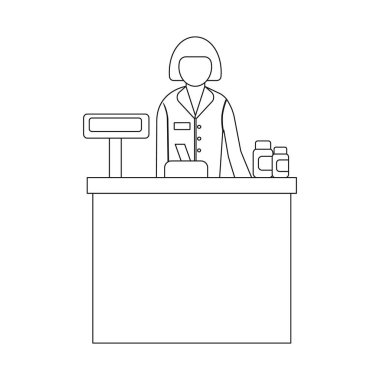 Eczane ve hastane simge vektör tasarımı. Eczane ve iş hisse senedi vektör çizim topluluğu.