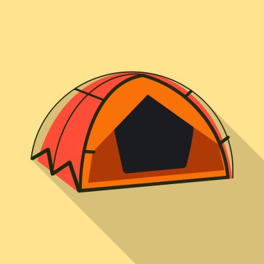 Dağcılık ve tepe logo vektör çizimi. Kamp ve dağcılık topluluğu hisse senedi için vektör simgesi.