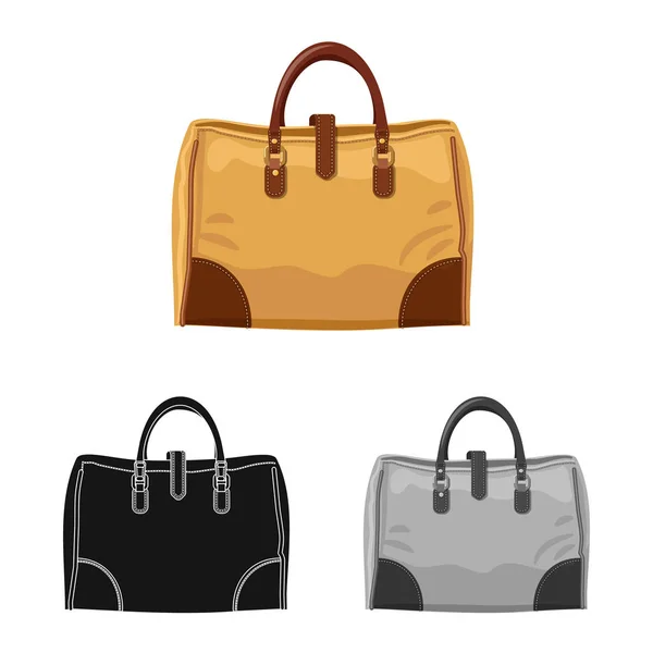 Vector design bőrönd és poggyász szimbólum. Készlet-ból bőrönd és utazás tőzsdei szimbólum a web. — Stock Vector