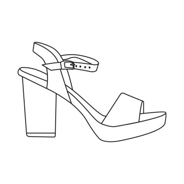 Ayakkabı ve kadın logo vektör Illustration. Ayakkabı gibi ayarla ve vektör simge stok ayak.
