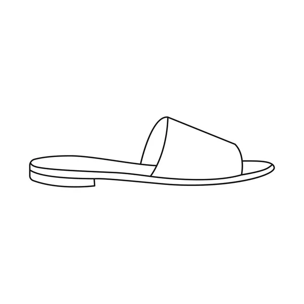 Ізольований предмет взуття та логотипу жінки. Колекція символів взуття та ноги для Інтернету . — стоковий вектор