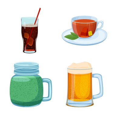 İçki ve bar simge vektör Illustration. İçki topluluğu ve hisse senedi için parti vektör simgesi.