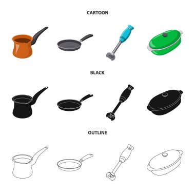 Mutfak ve yemek sembol yalıtılmış nesne. Web için mutfak ve cihaz hisse senedi simgesi kümesi.
