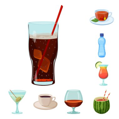 İçki ve bar logosu yalıtılmış nesne. İçki ve parti hisse senedi simgesi için web topluluğu.