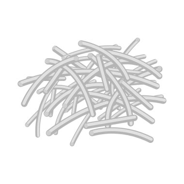 Makarna ve karbonhidrat logosu yalıtılmış nesne. Web için makarna makarna ve hisse senedi simgesi kümesi.
