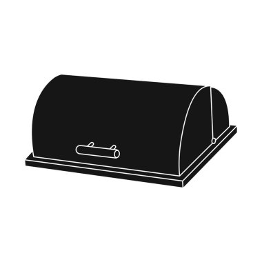 Mutfak ve yemek simge vektör Illustration. Mutfak ve cihaz hisse senedi simgesi için web topluluğu.