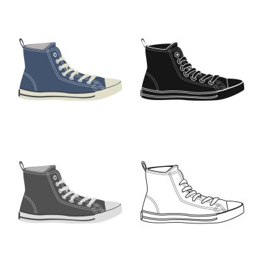 Adam ve ayak logosu yalıtılmış nesne. Adam ve aşınma vektör simgesini hissenin topluluğu.