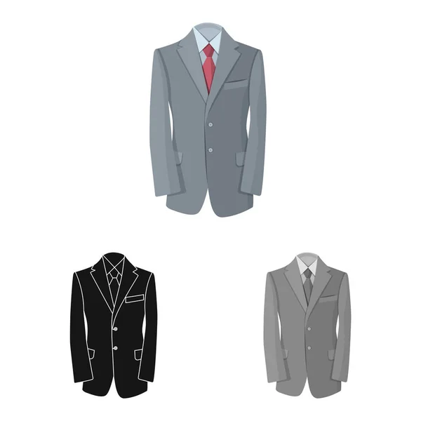 Ontwerp van de vector van mens en kleding symbool. Collectie van mens en slijtage voorraad vectorillustratie. — Stockvector