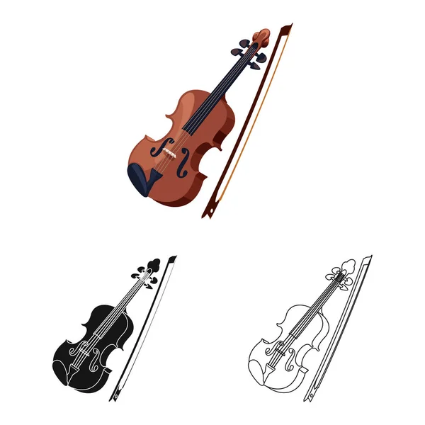 Ilustracja wektorowa logo muzyka i melodię. Kolekcja muzyki i narzędzia wektor ikona na magazynie. — Wektor stockowy
