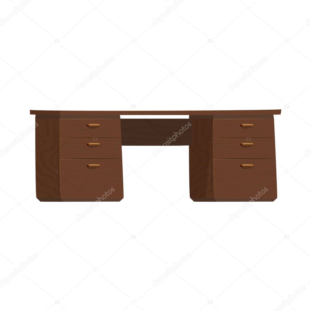 Isolated object of furniture and work logo. Set of furniture and home stock vector illustration.