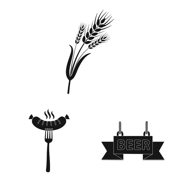 Diseño vectorial de pub y bar símbolo. Conjunto de pub e interior stock vector ilustración . — Archivo Imágenes Vectoriales