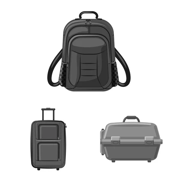 Diseño Vectorial Del Icono Maleta Equipaje Colección Maleta Icono Vector — Vector de stock