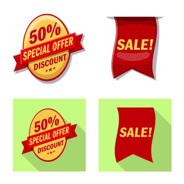 Amblem ve rozet sembol yalıtılmış nesne. Amblem ve etiket stok vektör çizim topluluğu.