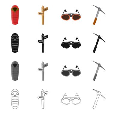 Dağcılık ve tepe sembolü yalıtılmış nesne. Kamp ve dağcılık Topluluğu web için hisse senedi simgesi.