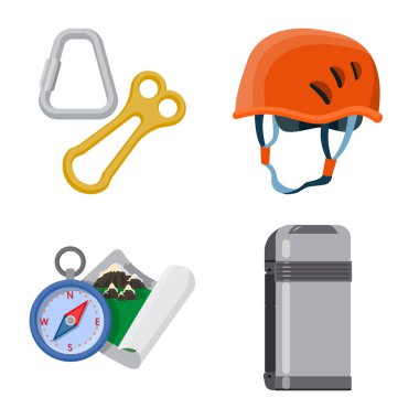 Dağcılık ve tepe logo vektör tasarımı. Kamp ve dağcılık topluluğu hisse senedi için vektör simgesi.