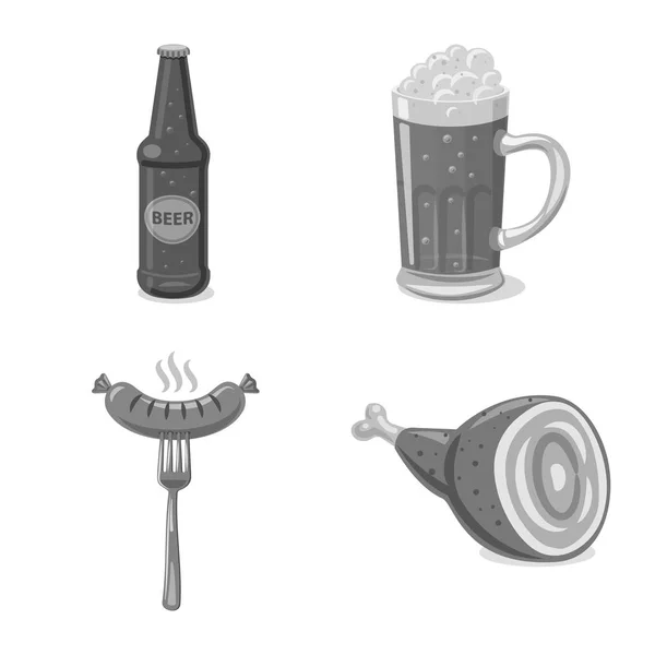 Vectorillustratie van pub en bar pictogram. Collectie van pub en interieur vector pictogram voor voorraad. — Stockvector