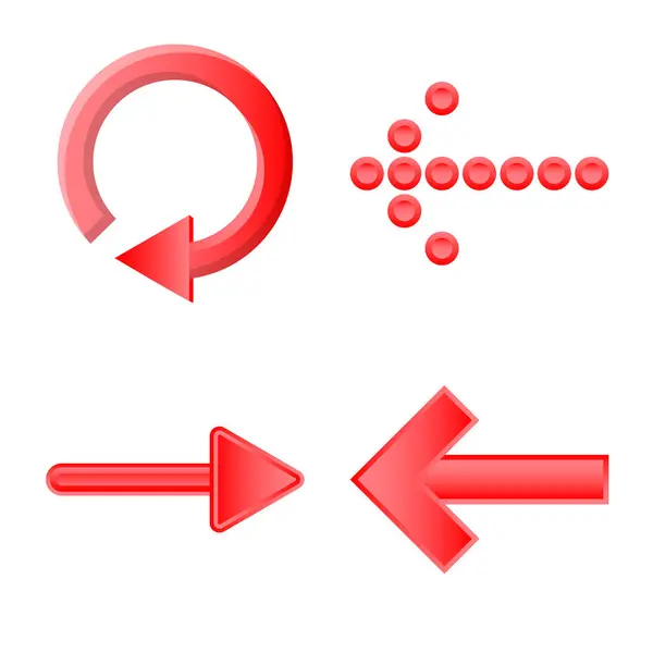 Diseño vectorial de elemento y logotipo de flecha. Conjunto de elemento e icono de vector de dirección para stock . — Archivo Imágenes Vectoriales