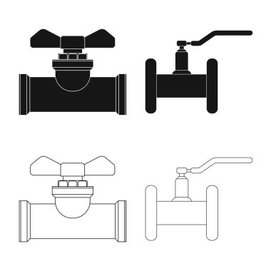 Boru ve tüp logo vektör Illustration. Boru ve boru hattı hisse senedi simgesi için web topluluğu.