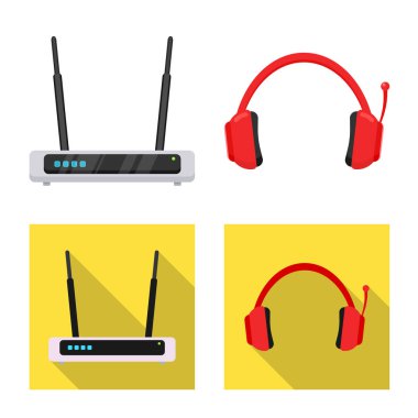 Dizüstü bilgisayar ve aygıt simgesinin yalıtılmış nesne. Web için hisse senedi simgesi dizüstü ve sunucu kümesi.