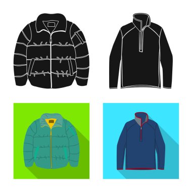 Adam ve giyim logo yalıtılmış nesne. Adam ayarla ve vektör simge stok giyim.